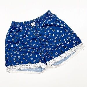 Do Not Disturb star print girls pajama shorts